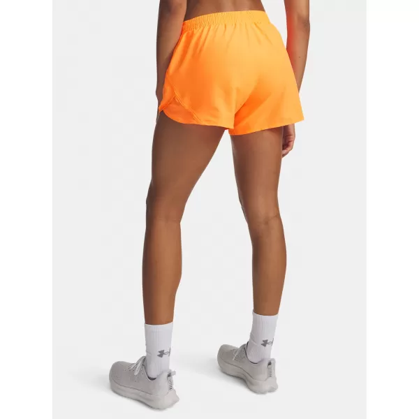  Дамски шорти UNDER ARMOUR FLY BY 3 SHORTS 1382438-824 ОРАНЖЕВО 
