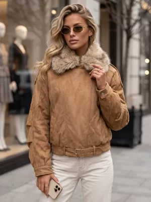 Дамско яке DSTREET TY5702 КАРАМЕЛ