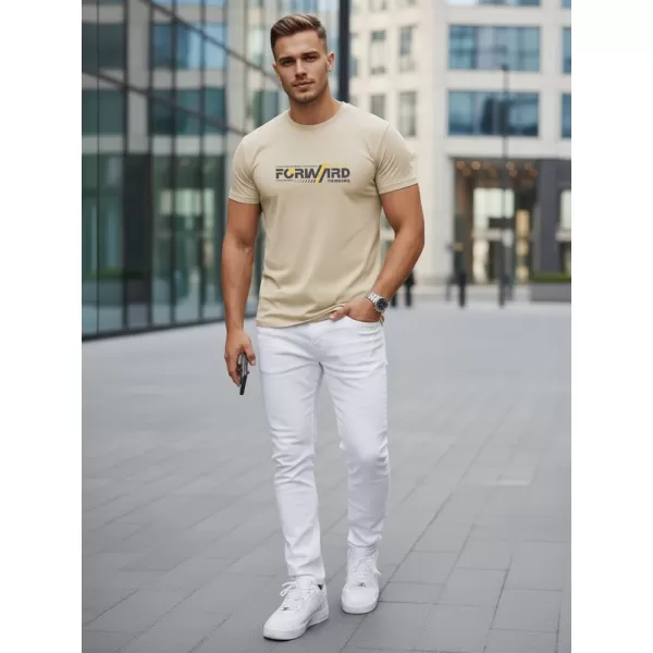  Мъжка тениска DSTREET NX0145R-BT БЕЖОВО 