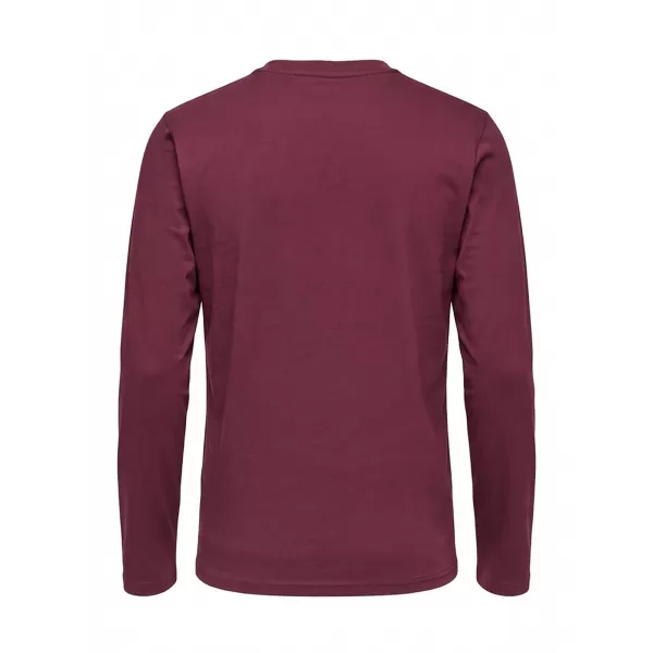  Мъжка тениска OMBRE L171 БОРДО 