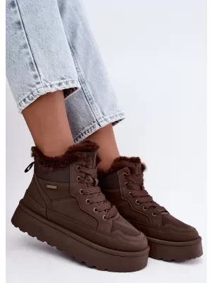 Дамски обувки BIG STAR SHOES UU274168 КАФЯВИ/БЕЖОВИ СЕНКИ