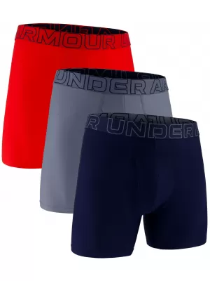 Мъжки боксерки UNDER ARMOUR UA PERFORMANCE TECH MESH - SOLID 6 -3PK 1383884-600 ЧЕРВЕНО
