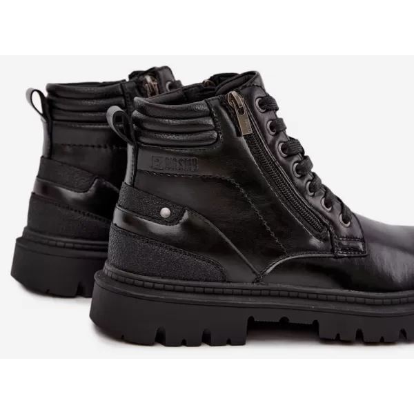  Мъжки боти до глезена BIG STAR SHOES UU174242 ЧЕРЕН 