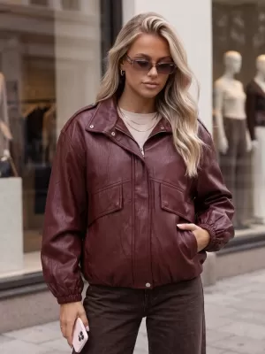 Дамско яке DSTREET TY6069 БОРДО