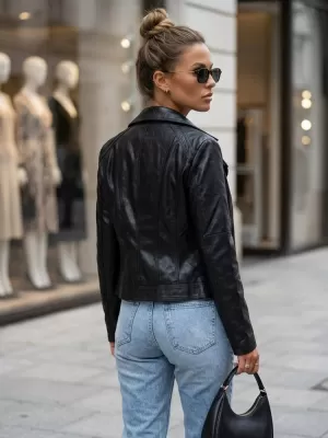 Дамско яке DSTREET TY5730 ЧЕРЕН