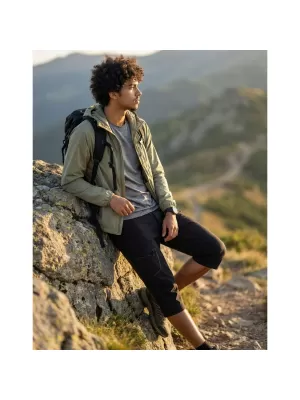 Мъжки капри панталон ALPINE PRO WEDER 2 ЧЕРЕН