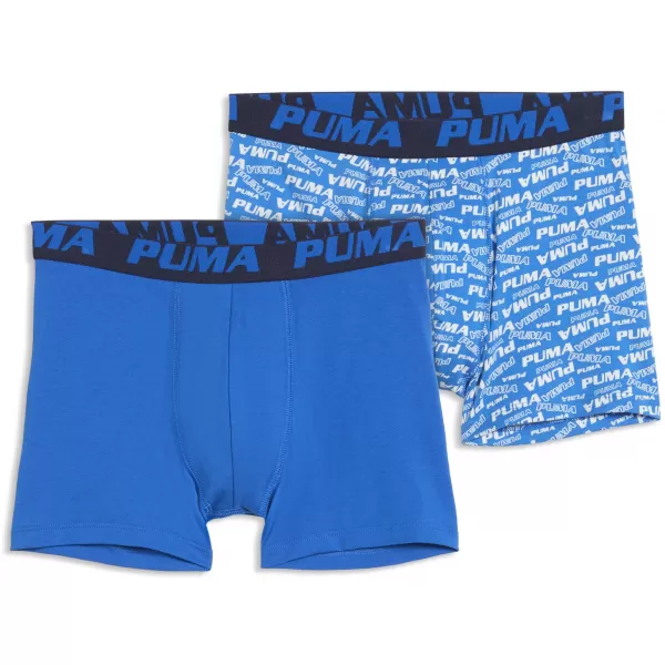  Детски боксерки PUMA BOYS SCATTERED LOGO PRINT BOXERS 2P 94780302 СИНЬО/МОРСКО СИНЬО 