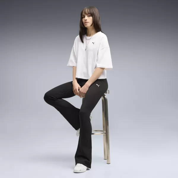  Дамски клин PUMA ESS HIGH-WAIST FLARED LEGGINGS 63154201 ПУМА ЧЕРНА 