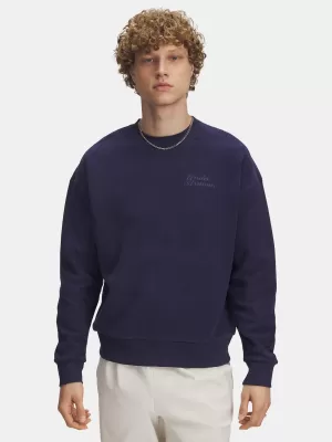 Мъжки суичър UNDER ARMOUR ICON REV TERRY CREW 6003942-403 СИНЬО