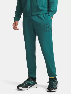 Мъжки спортен панталон UNDER ARMOUR RIVAL LW GRAPHIC JOGGER 6014688-338 ЗЕЛЕНО