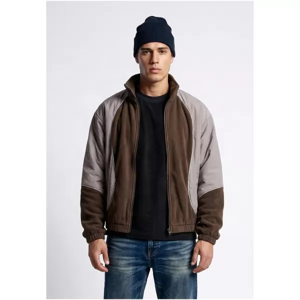  Мъжко анцуг яке URBAN CLASSICS TB8602-23085 КАФЯВО/БЛЕДО ЛИЛАВО 