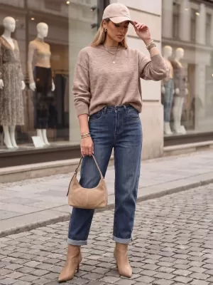 Дамски панталон DSTREET UY3113 СИНЬО