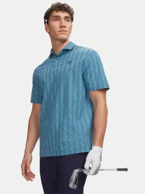 Мъжко поло UNDER ARMOUR UA DRIVE CHILL PRINTED POLO 6009724-466 СИНЬО