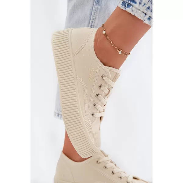  Дамски кецове BIG STAR SHOES TT274271 БЕЖОВО 