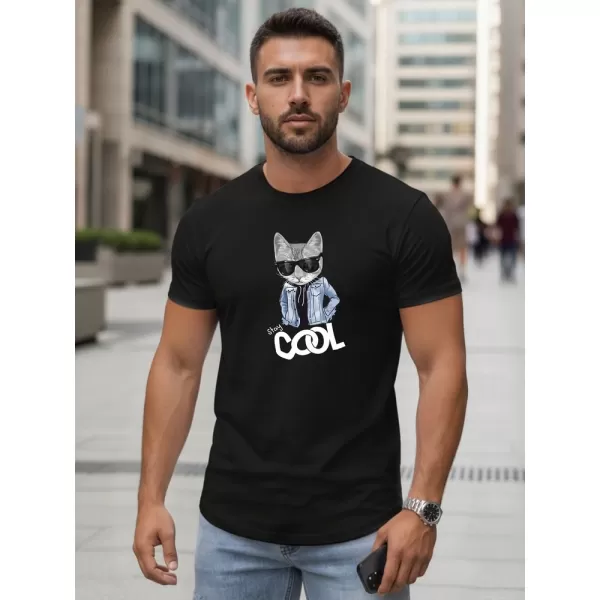  Мъжка тениска DSTREET NX5018R-BK ЧЕРЕН 