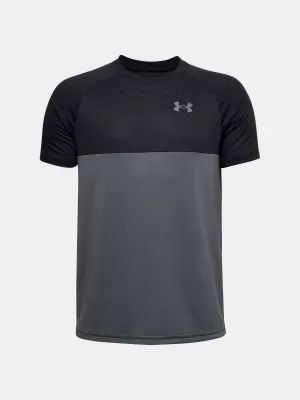 Момчешка тениска UNDER ARMOUR TECH COLORBLOCK SS 1357548-001 ЧЕРЕН