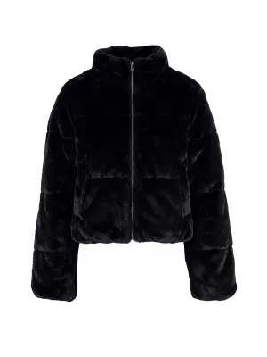 Дамско ватирано яке URBAN CLASSICS TB7935-00007 ЧЕРЕН