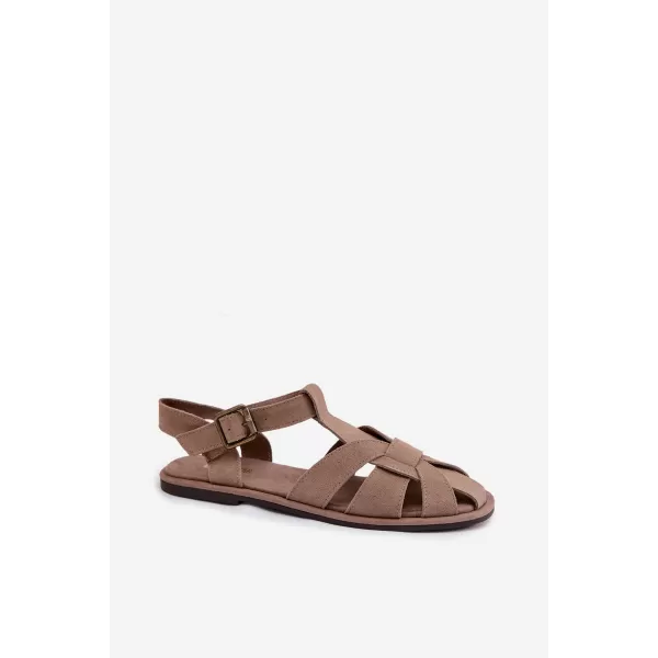  Дамски сандали BIG STAR SHOES TT274250 БЕЖОВО 
