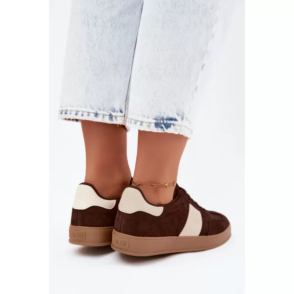  Дамски кецове BIG STAR SHOES UU274008 КАФЯВО/БЕЖОВО 