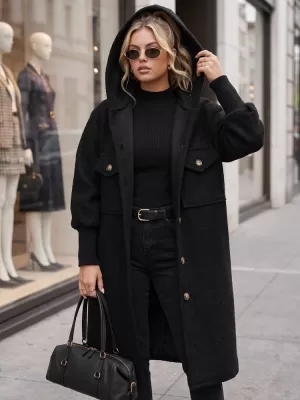 Дамско палто DSTREET NY0798 ЧЕРЕН