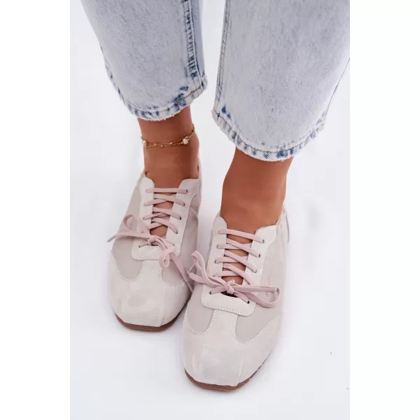  Дамски кецове BIG STAR SHOES TT274599 БЕЖОВО 