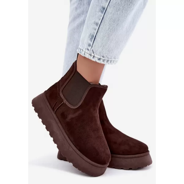  Дамски обувки BIG STAR SHOES UU274174 КАФЯВИ/БЕЖОВИ СЕНКИ 