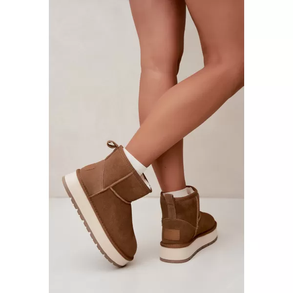  Дамски обувки BIG STAR SHOES UU274692 КАФЯВО/БЕЖОВО 