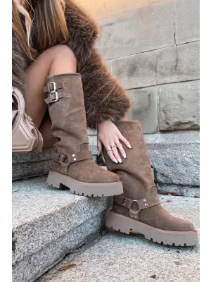 Дамски боти BIG STAR SHOES OO274A182 БЕЖОВО