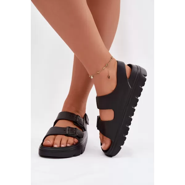  Дамски сандали BIG STAR SHOES TT274A031 ЧЕРЕН 