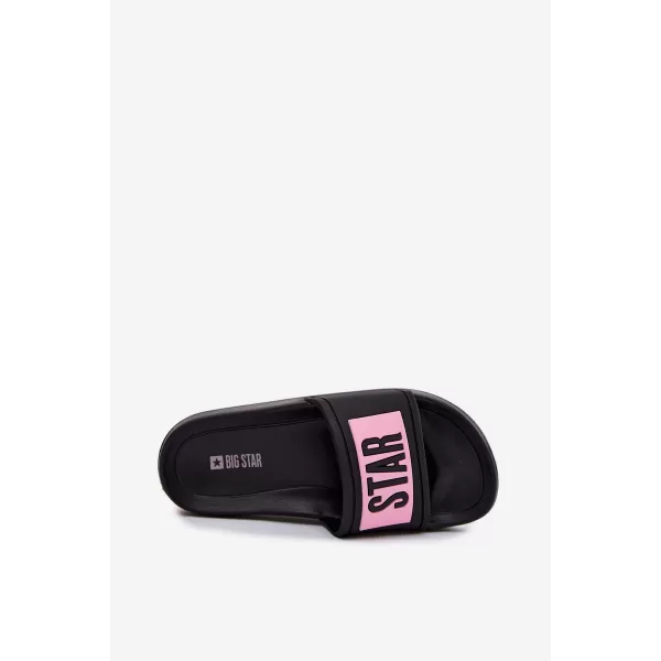  Детски чехли BIG STAR SHOES TT374A004 ЧЕРНО/РОЗОВО 