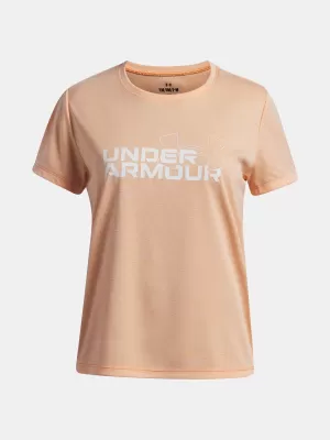 Тениска за момиче UNDER ARMOUR TECH TWIST WDMK LOGO SS 6007134-870 ОРАНЖЕВО