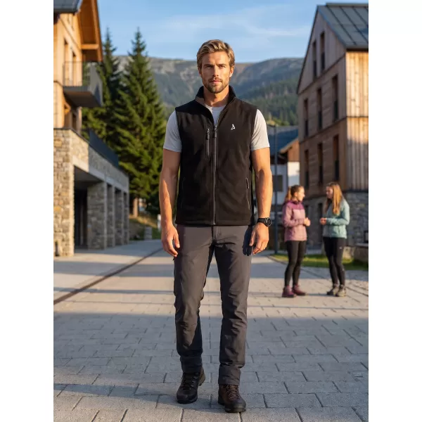  Мъжка поларена жилетка ALTISPORT ALM002525 ЧЕРЕН 