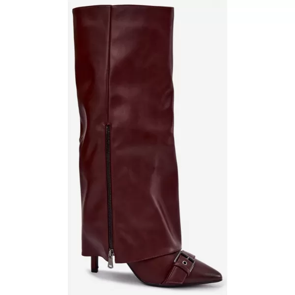  Дамски боти BOTO 9386 WINE RED ВИНЕНО-ЧЕРВЕНО 