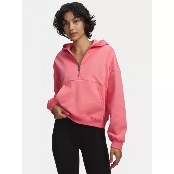  Дамски суичър UNDER ARMOUR ICON FLEECE HZ HOODIE 6012843-600 РОЗОВО 