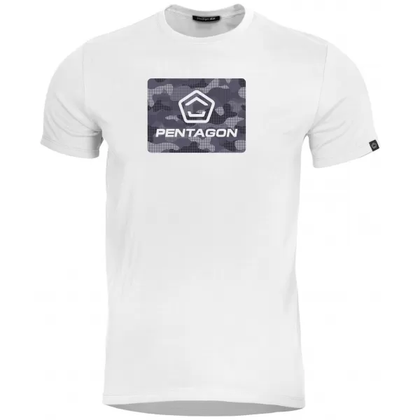  Мъжка тениска PENTAGON AGERON SPOT CAMO K09012-SC-00 БЯЛО 