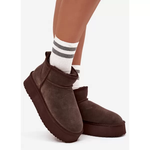  Дамски снежни човеци VINCEZA 97962 ШОКОЛАД 