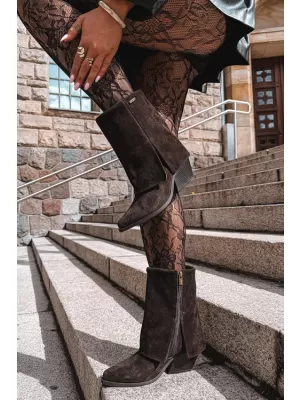 Дамски боти BIG STAR SHOES UU274115 КАФЯВИ/БЕЖОВИ СЕНКИ