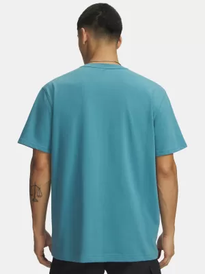 Мъжка тениска UNDER ARMOUR M LOGO EMB HEAVYWEIGHT SS 1373997-466 СИНЬО