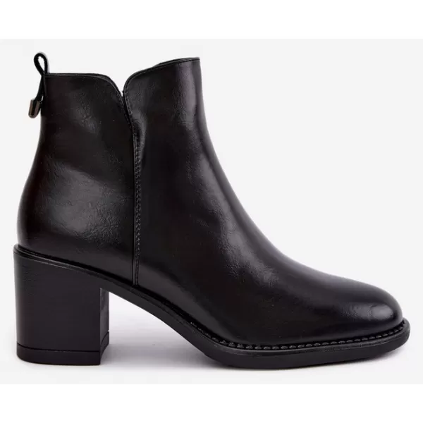  Дамски боти до глезена VINCEZA 58650 ЧЕРЕН 