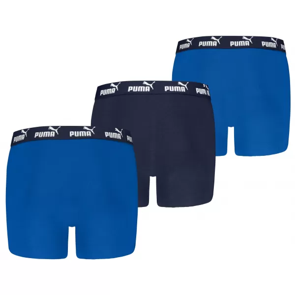  Детски боксерки PUMA ELEMENTS BOYS BASIC BOXERS 3P 93896307 СИНЬО КОМБО 