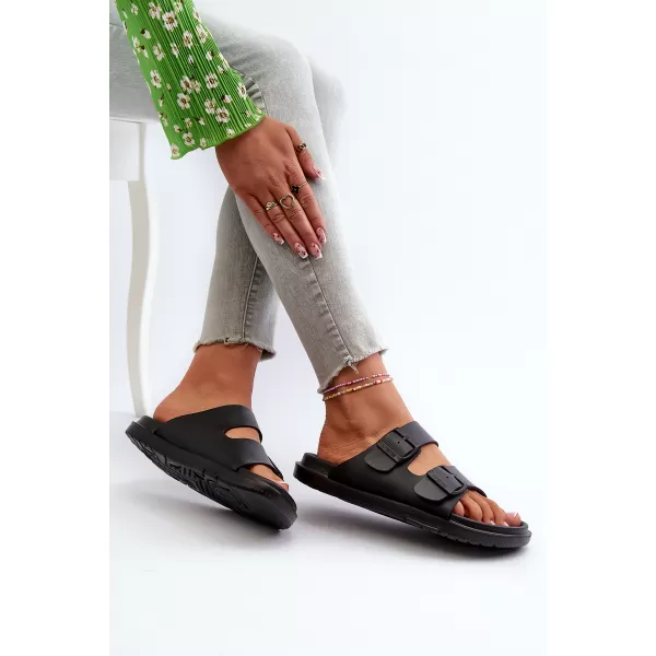  Дамски чехли BIG STAR SHOES NN274A750 ЧЕРЕН 