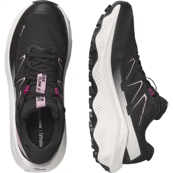  Дамски обувки SALOMON ULTRA FLOW 2 GORE-TEX L49299500 ЧЕРНО/ЗОРНО РОЗОВО/ВАНИЛОВ ЛЕД 