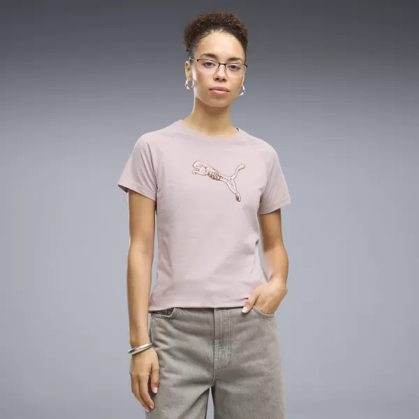  Дамска тениска PUMA ESS SEQUINS TEE 69457649 МЪГЛИВО РОЗОВО 