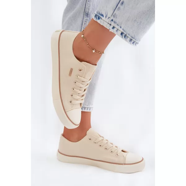  Дамски кецове BIG STAR SHOES TT274773 БЕЖОВО 