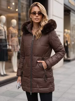 Дамско яке DSTREET TY5736 КАФЯВО