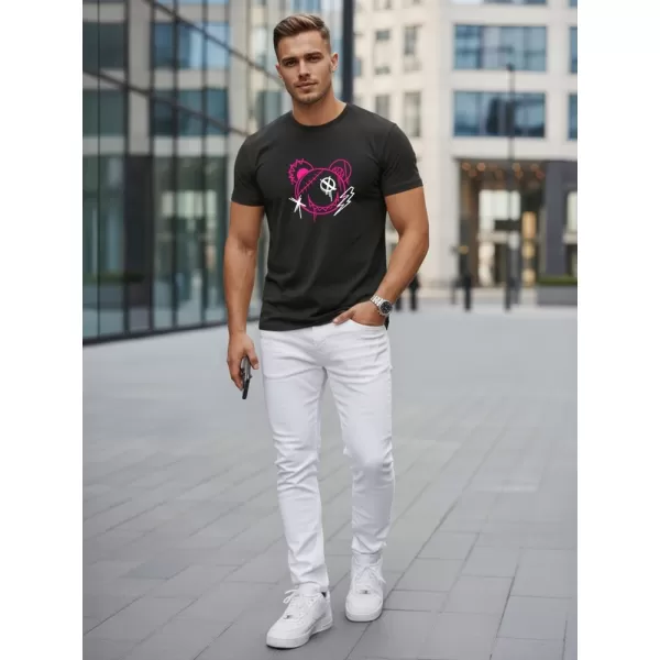  Мъжка тениска DSTREET NX0136R-BK ЧЕРЕН 