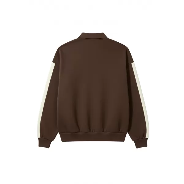  Мъжка тениска с яка URBAN CLASSICS TB8595-00075 КАФЯВО 