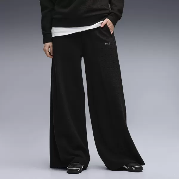  Дамски панталон PUMA CLASS RELAXED WIDE LEG PANTS 69401301 ПУМА ЧЕРНА 