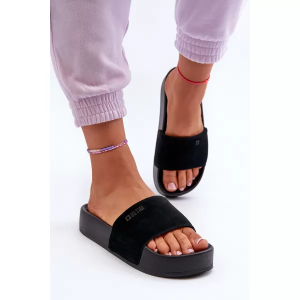  Дамски чехли BIG STAR SHOES NN274A670 ЧЕРЕН 