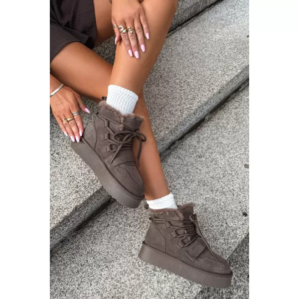  Дамски обувки BIG STAR SHOES UU274315 КАФЯВИ/БЕЖОВИ СЕНКИ 